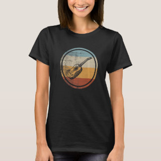 Retro Vintage Musicians Guitarists French Guitar   T-Shirt