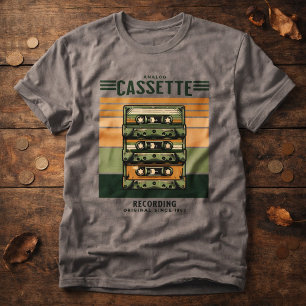 Retro Vintage Musik Kassette T-Shirt