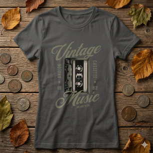 Retro Vintage Musik Kassetten-T-Shirt T-Shirt