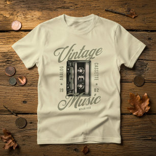 Retro Vintage Musik Kassettenband T-Shirt