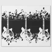 Retro Vintage Musiknote Geschenkpapier (Flach)
