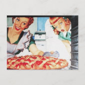 Retro-Vintage Mutterküche Postkarte (Vorderseite)