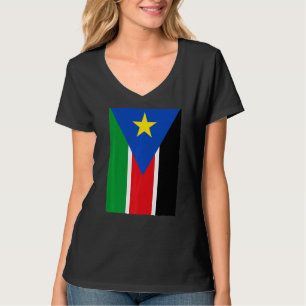 Retro Vintage Nationalflagge Südsudan T-Shirt