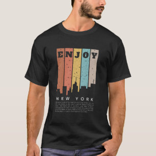 Retro Vintage New York City Ellis Island T-Shirt