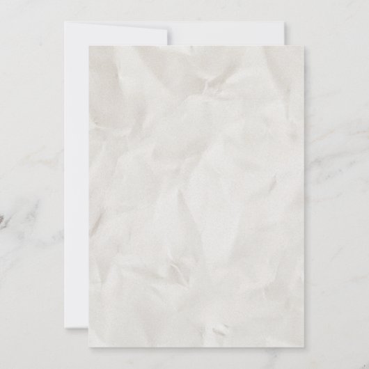 Retro Vintage Newspaper Wedding Invitation (Rückseite)