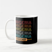 Retro Vintage Nigeria Kricket Kaffeetasse (Links)