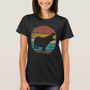 Retro Vintage Nilpferd Männer Frauen Kind Familie T-Shirt