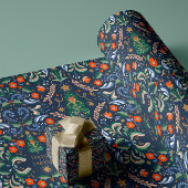 Retro Vintage nordische Weihnachten Geschenkpapier