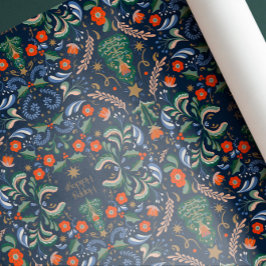 Retro Vintage nordische Weihnachten Seidenpapier