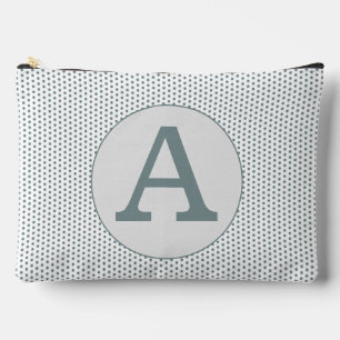 Retro Vintage Nostalgische Grüne Tupfen Zubehörtasche