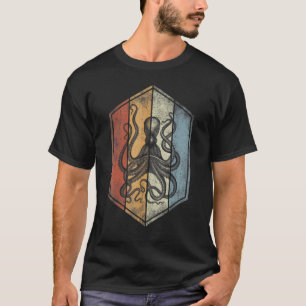 Retro-Vintage-Oktopus-Stil Meeresbiologe T-Shirt
