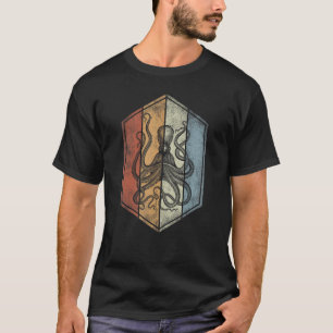Retro-Vintage-Oktopus-Stil Meeresbiologe T-Shirt