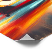 Retro-Vintage Ölgemälde Poster (Ecke)