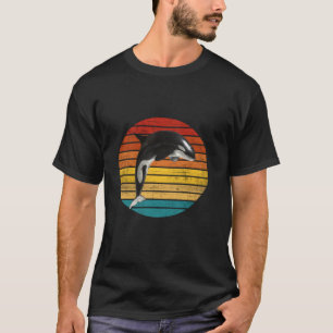 Retro Vintage Orca Schwertwal Springender Killer A T-Shirt