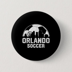 Retro Vintage Orlando Fußball Sports Fan Button