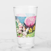 Retro Vintage Osterbrunnen Glas (Vorderseite)