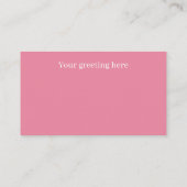 Retro Vintage Osterbunker hinzufügen Visitenkarte (Rückseite)