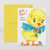 Retro Vintage Osterente Feiertagspostkarte (Vorne/Hinten)