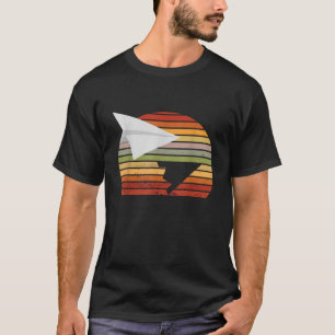 Retro Vintage Papierflugzeug Flugzeug Papierflugze T-Shirt
