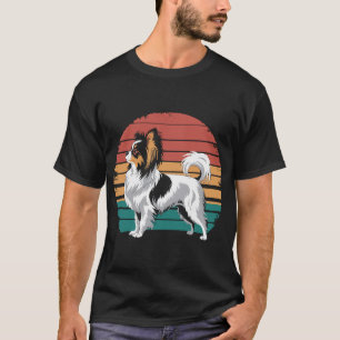 Retro Vintage Papillon Hunde Liebhaber Tier Papill T-Shirt