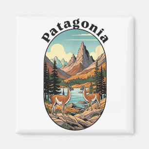 Retro Vintage Patagonien Outdoor Magnet