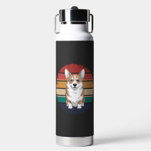 Retro Vintage Pembroke Welsh Corgi Liebhaber Hund Trinkflasche