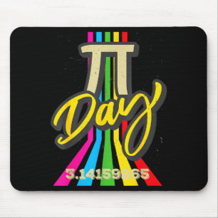 Retro Vintage Pi-Tag 3.14 Lustiger Mathe-Geek Wiss Mousepad
