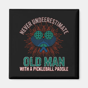 Retro Vintage Pickleball Ruhestand Vater lustig Magnet