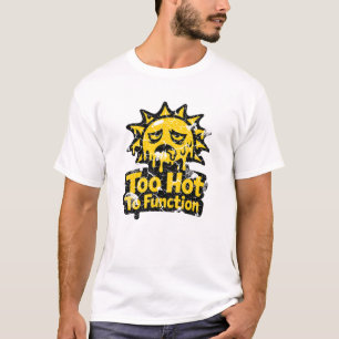 Retro Vintage Pixel Sonne Abgenutzt Sommerhitze T-Shirt