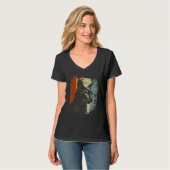 Retro Vintage Pixiebob Pixie Bob Katze T-Shirt (Vorderseite Vollansicht)