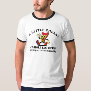 Retro-Vintage-Pizza-Cartoon T-Shirt