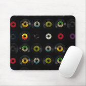 Retro Vintage Platten des Vinyl45 Mousepad (Mit Mouse)