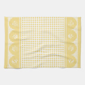 Retro Vintage Polka Dot Jakobsmuschel Geschirrtuch (Horizontal)