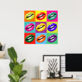 Retro-Vintage-Pop-Art-Plakat Poster (Heimbüro)
