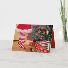 Retro Vintage Pop-Kultur-Weihnachtsgruß-Karte Feiertagskarte