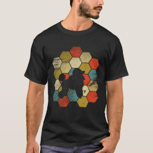Retro vintage Pudel-Hunde und süße Tiere  4 T-Shirt