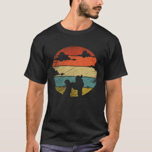 Retro Vintage Pudel-Hunde und süße Tiere 6 T-Shirt