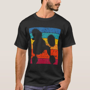 Retro Vintage Pudel-Hunderasse Vintage Pudelbesitz T-Shirt