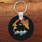 Retro vintage Quad Schlüsselanhänger (Vorderseite)