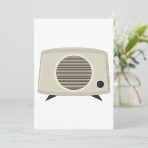 Retro Vintage Radio Mid-Century Modern Audio Einladung