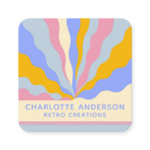 Retro Vintage Rays QR Code Abstrakt Trendy