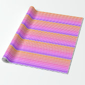 Retro Vintage Regenbogenstreifen Geschenkpapier (Ungerollt)