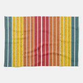 Retro Vintage Regenbogenstreifen Geschirrtuch (Horizontal)