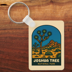 Retro Vintage Reise Joshua Tree Nationalpark Schlüsselanhänger
