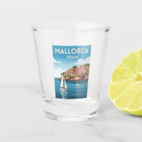 Retro Vintage Reise Mallorca Spanien Küste
