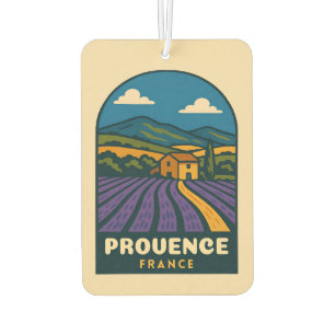 Retro Vintage Reise Provence Frankreich Landschaft Autolufterfrischer