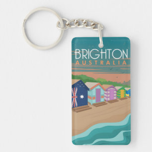 Retro Vintage Reise Souvenir Brighton Australien Schlüsselanhänger