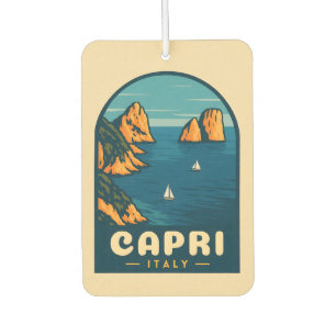 Retro Vintage Reisen Capri Landschaftliche Küste Autolufterfrischer