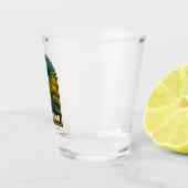 Retro Vintage Reisen Island Landschaft Schnapsglas (Rechts)