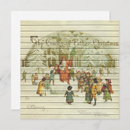 Retro | Vintage religiöse Weihnachten (Vorne/Hinten)